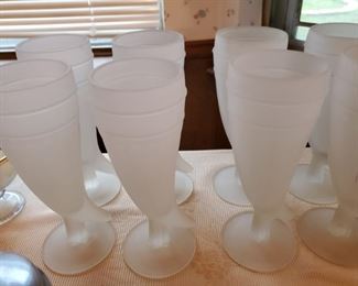 These glasses have horns.  Kinda cool!