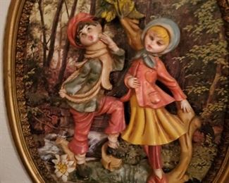 Well this looks like a happy little couple strolling gaily through the woods.