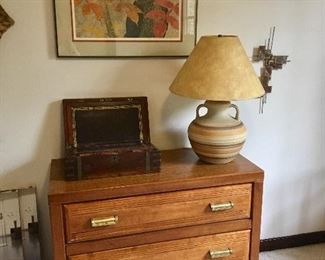3 Drawer Chest - Pottery Lamp 