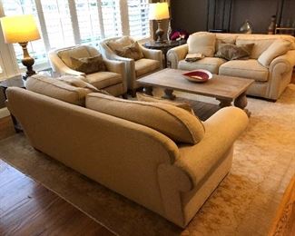 LOVELY DESIGNER LIVING ROOM SET, Custom Designed by Diane Breckenridge Interiors