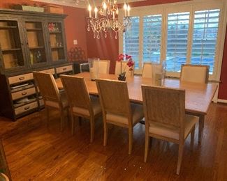 Dining Room Table & 8 Chairs, 104"x46", $2000. Dining 
Room is Designed by Diane Breckenridge Interiors