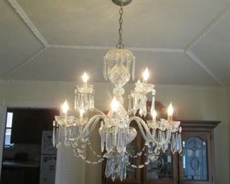 9 arm Waterford Cranmore Chandelier. 