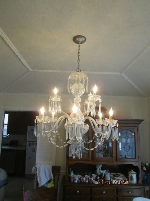 9 arm Waterford Cranmore Chandelier. 