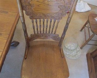 Dining Chairs.   Set if 6, includes 1 arm chair.