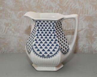 Pottery Pitcher (Blue & White)