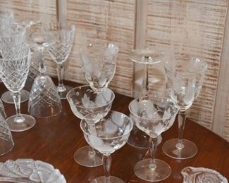 Etched Glass Stemware