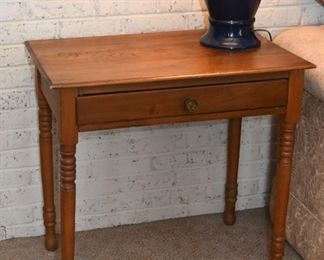 Vintage End Table with Drawer