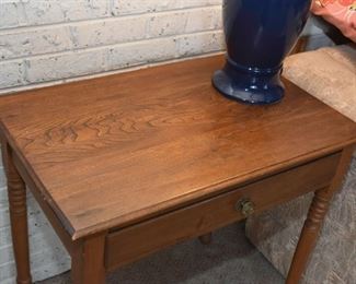Vintage End Table with Drawer