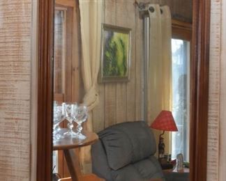 Wood Framed Wall Mirror