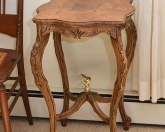 Vintage Carved Accent Table