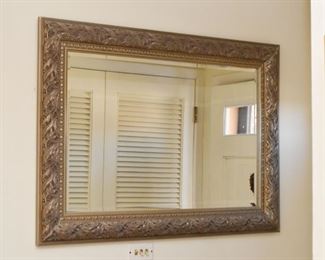 Framed Wall Mirror (Leaves Motif)