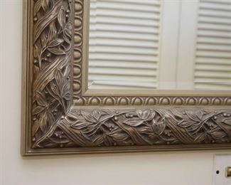 Framed Wall Mirror (Leaves Motif)