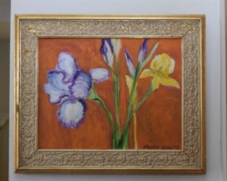 Framed Artwork / Paintings - Irises