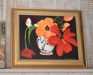 Framed Artwork / Painting - Floral