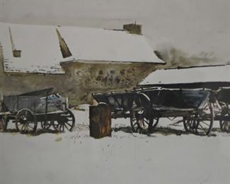 Framed Artwork - Watercolor, Signed