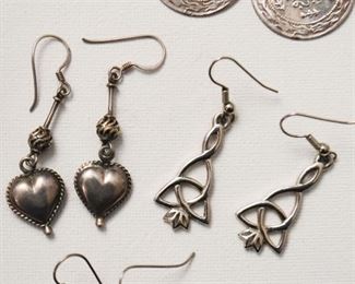 Jewelry - Earrings (some sterling, Mexican silver & costume)