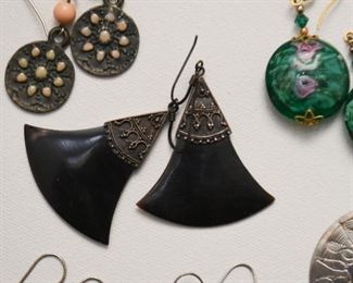 Jewelry - Earrings (some sterling, Mexican silver & costume)