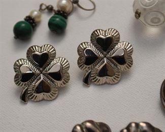 Jewelry - Earrings (some sterling, Mexican silver & costume)