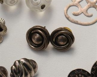 Jewelry - Earrings (some sterling, Mexican silver & costume)