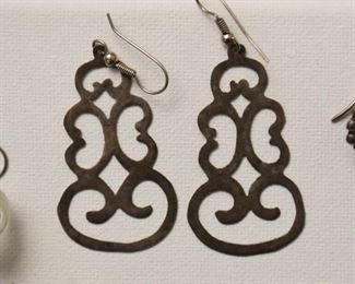 Jewelry - Earrings (some sterling, Mexican silver & costume)