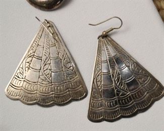 Jewelry - Earrings (some sterling, Mexican silver & costume)