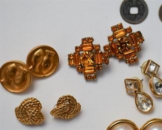 Jewelry - Earrings (some sterling, Mexican silver & costume)