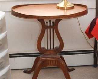 Antique / Vintage Harp Side Table
