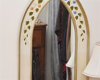 Hand Painted Framed Wall Mirror