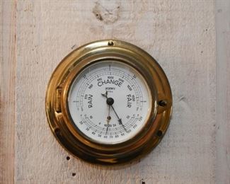 Brass Wall Barometer