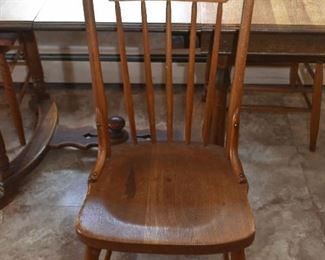 Set of 4 Vintage Wood Dining Chairs