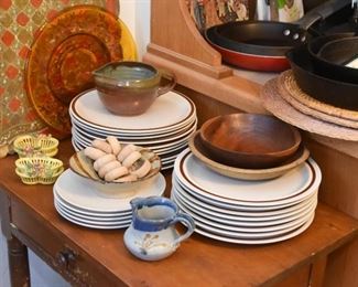 Dinnerware, Dishes, Wooden Bowls, Platters, Creamers