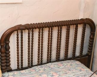 Vintage Wooden Spindle Bed (Headboard & Footboard)