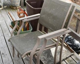Outdoor Garden / Patio Dining Chairs (there are 4 of these)