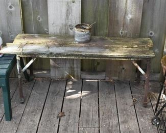 Primitive Garden Bench