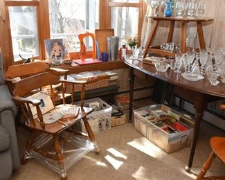 Oval Dining Table, Set of 4 Wooden Chairs