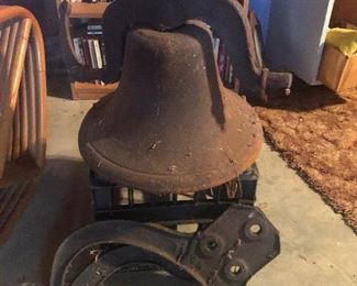 big ass cast iron farm bell!