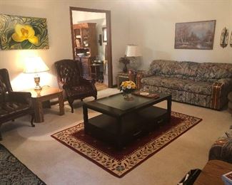 Sweeping shot of desert landscape