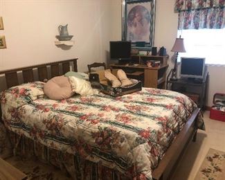 This bed is a cool 60's bed -- Jim Morrison's DNA is probably on the headboard