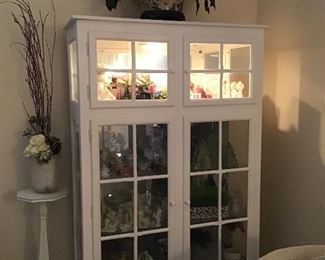 Beautiful glass door curio cabinet 