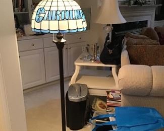 UNC stained glass floor lamp