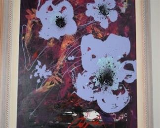 "Purple Desire" By Dominic Pangborn 2010 30" X 24" Acrylic on Canvas Original Signed In Pigment Lower Center.