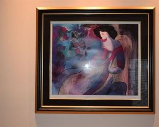 "Annabella" By Linda Le Kinff 2007 24" X 29" Seriolithograph In Color On Wove Paper Signed In The Plate.