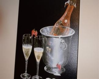 "Champagne Kiss" By Godard Giclee 18" X 29"