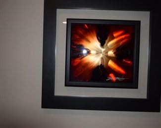 "Mini Burst Red" By Chris Derubeis 2015 11" X 12"