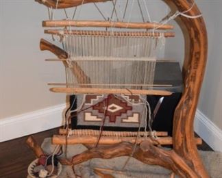 Indian Loom With Storm Blanket Weave Process