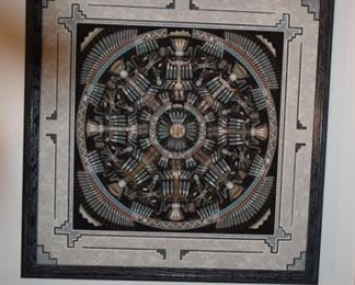 Authentic Navajo Sand Painting By Jasper Begay