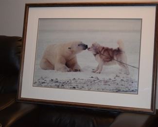 "Polar Kiss" Photograph By Thomas D Mangelsen. 1167/2000. Images of Nature. 39" X 29"