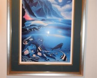 "Born In Paradise" By Wyland Seriolythograph 139/35000. 26" X 32"