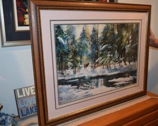 "Breath Of Winter" By Milton Lewis 538/950. Artist Signed Print. 31" X 39"