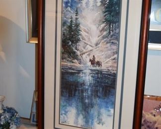 "Cozy Creek Crossing" By Milton Lewis 634/950. 24" X 30"